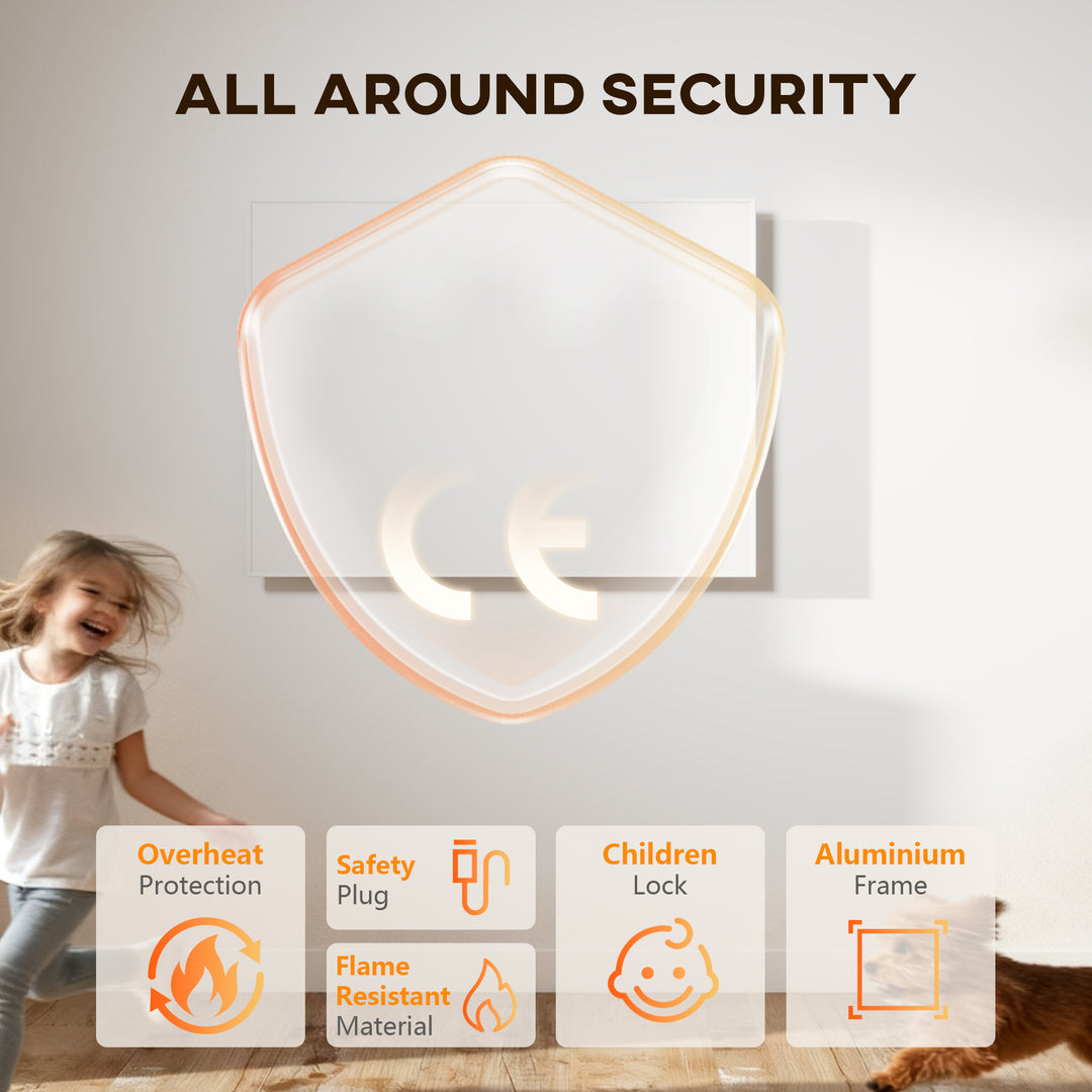 MCL Wifi Smart Electric Heater, Far Infrared, Wall Mounted - 170W