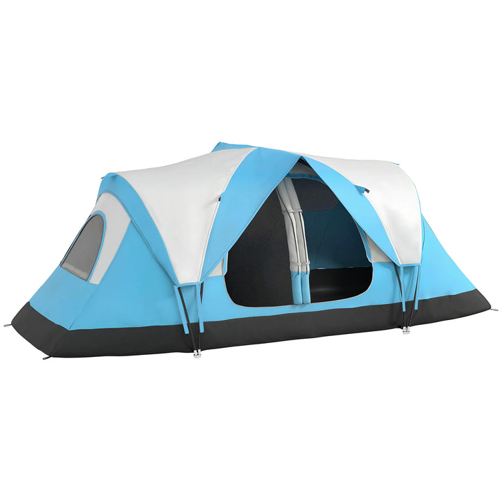 Camping Tent for 6 Man with 2000mm Water Resistant Rainfly and Carry B