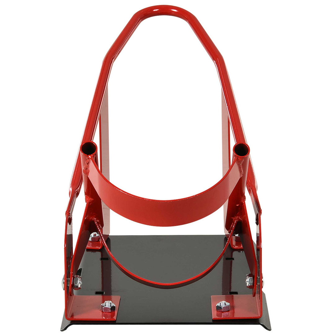 MCL Motorcycle Wheel Chock 8-15.5 cm Metal Motorbike Holder Pre-Drilled Holes For Truck And Trailer