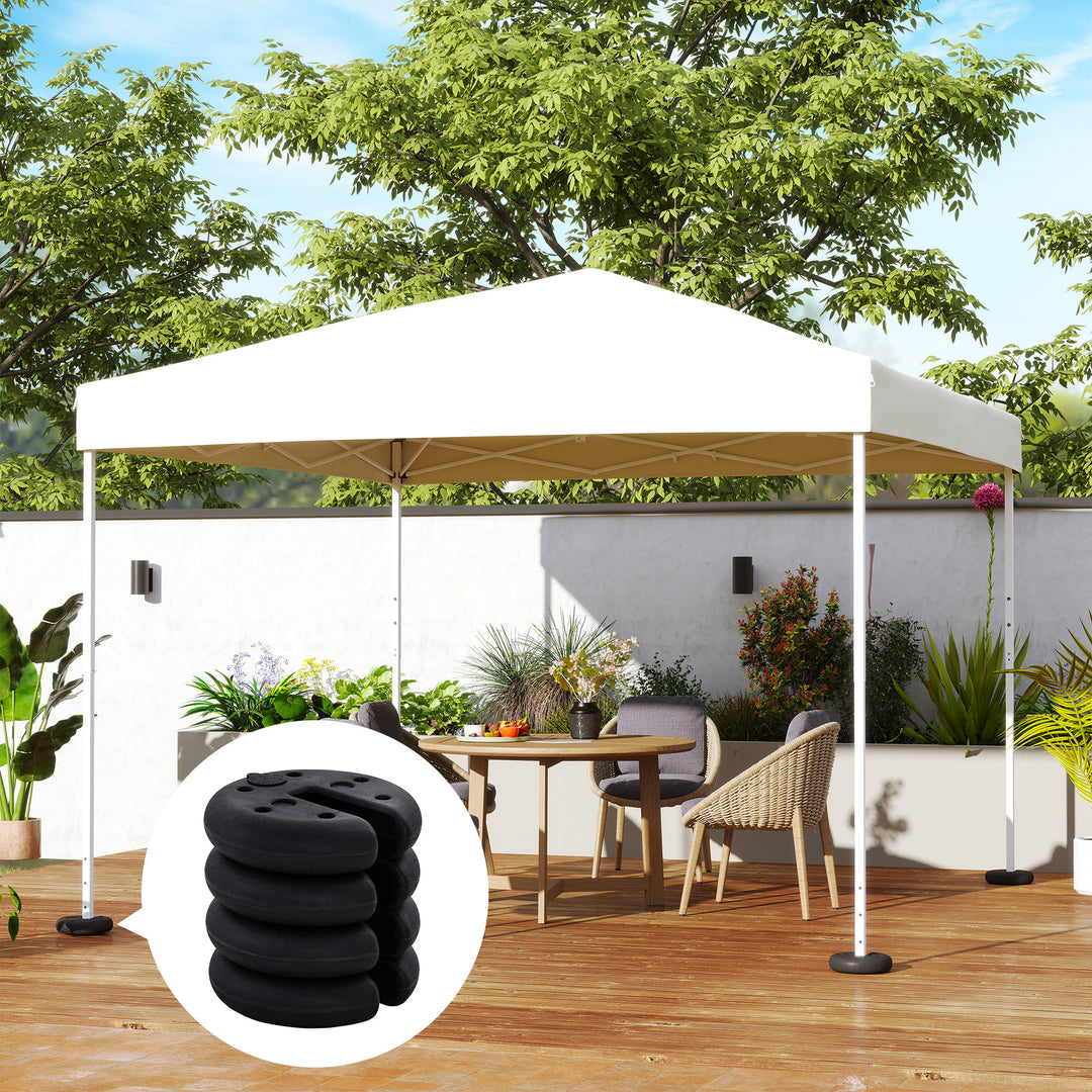 MCL Pop up Canopy Weight Set of 4, Heavy Duty Sand Fillable Tent Leg Weights for Marquee Party Tent Canopy, Total 20kg