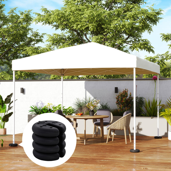 MCL Pop up Canopy Weight Set of 4, Heavy Duty Sand Fillable Tent Leg Weights for Marquee Party Tent Canopy, Total 20kg