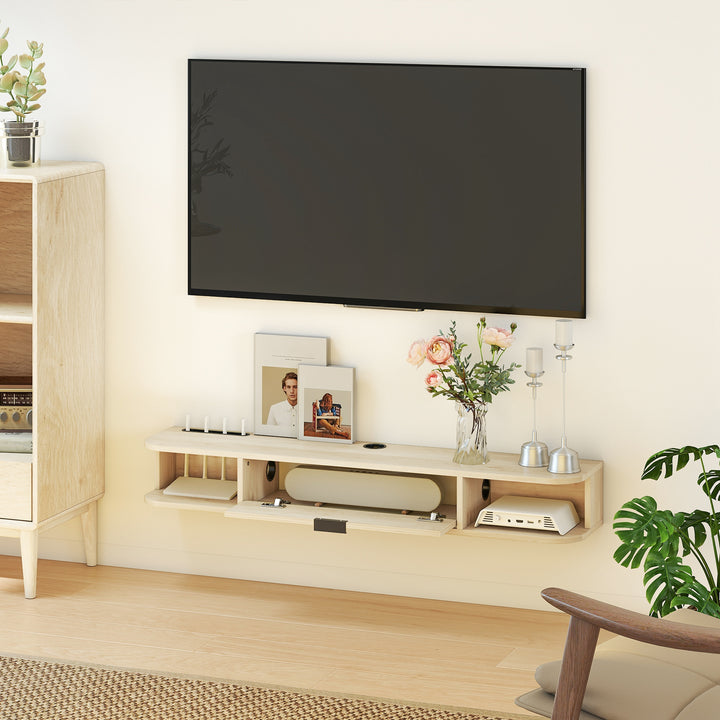 MCL 120 cm Floating TV Unit for TVs up to 50 Inch - Natural