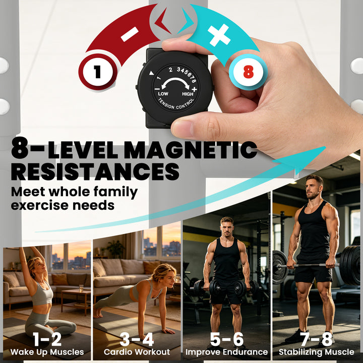 Elliptical Cross Trainer for Home, Quiet Magnetic Elliptical Machine w
