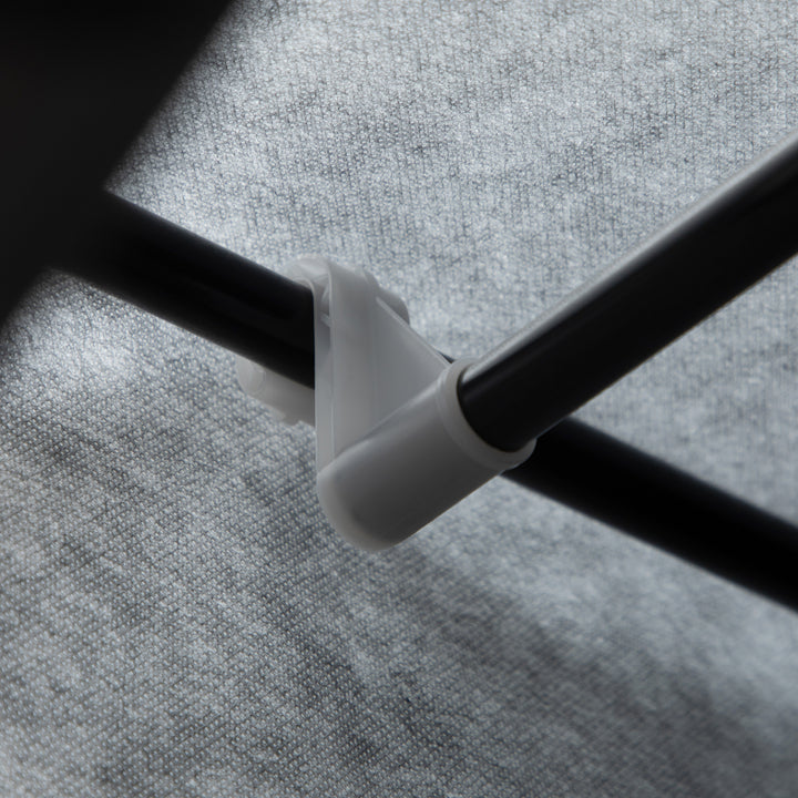 MCL Fabric Wardrobe, with Rails and Shelves - Dark Grey