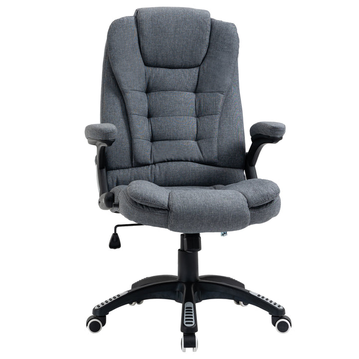Ergonomic Office Chair Comfortable Desk Chair with Armrests Adjustable Height Reclining and Tilt Function Dark Grey
