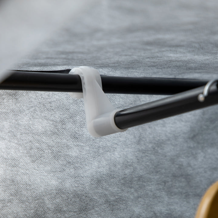 MCL Rail and Six Shelf Fabric Wardrobe - Dark Grey