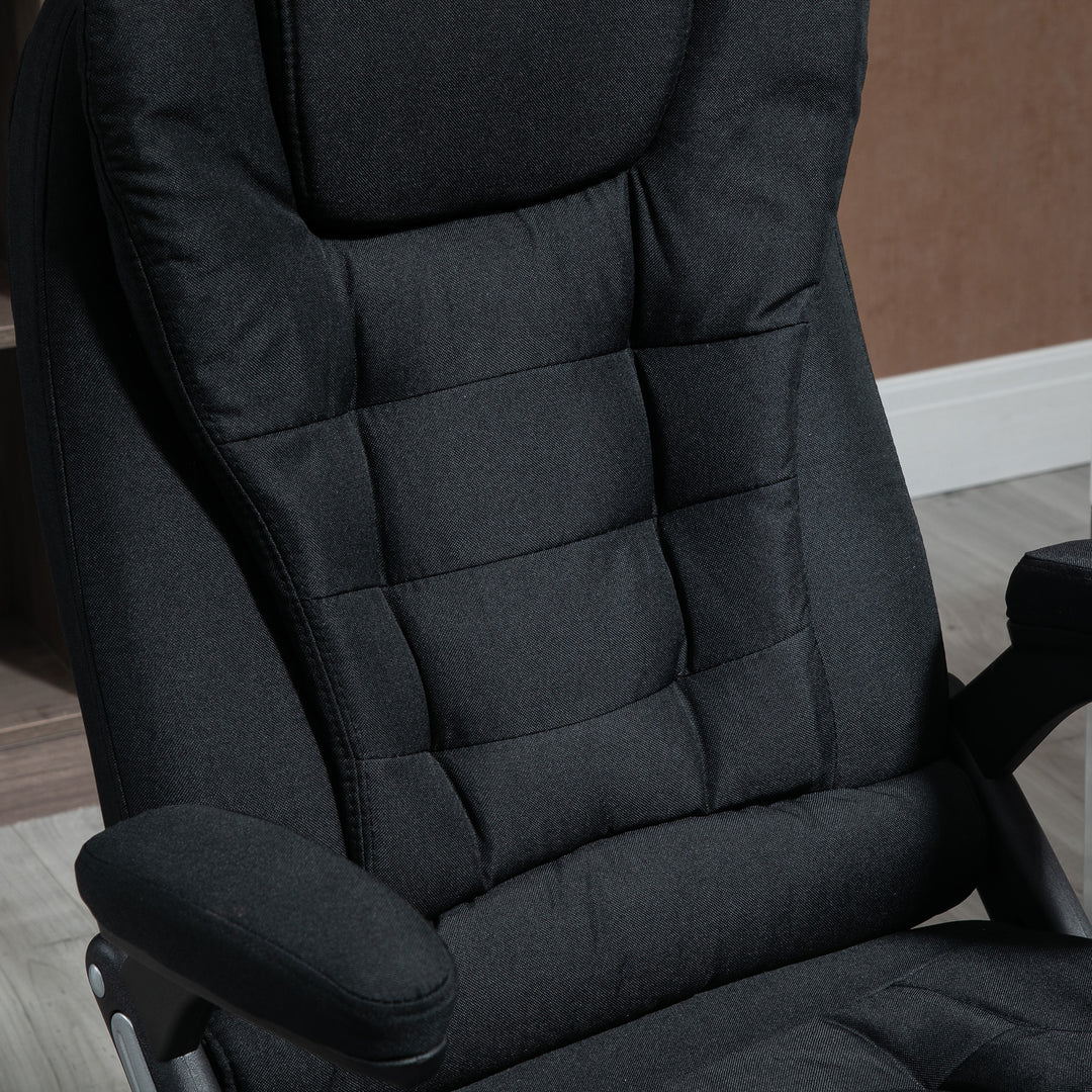 MCL Ergonomic Office Chair Comfortable Desk Chair with Armrests Adjustable Height Reclining and Tilt Function Black