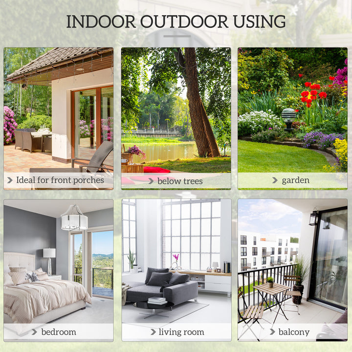 MCL Outdoor Hanging Rope Chair with Cotton Rope, Cotton-Polyester Blend Macrame Garden Hammock Chair with Seat Cushion, Support Backrest, for Patio, Garden, Porch, Dark Grey