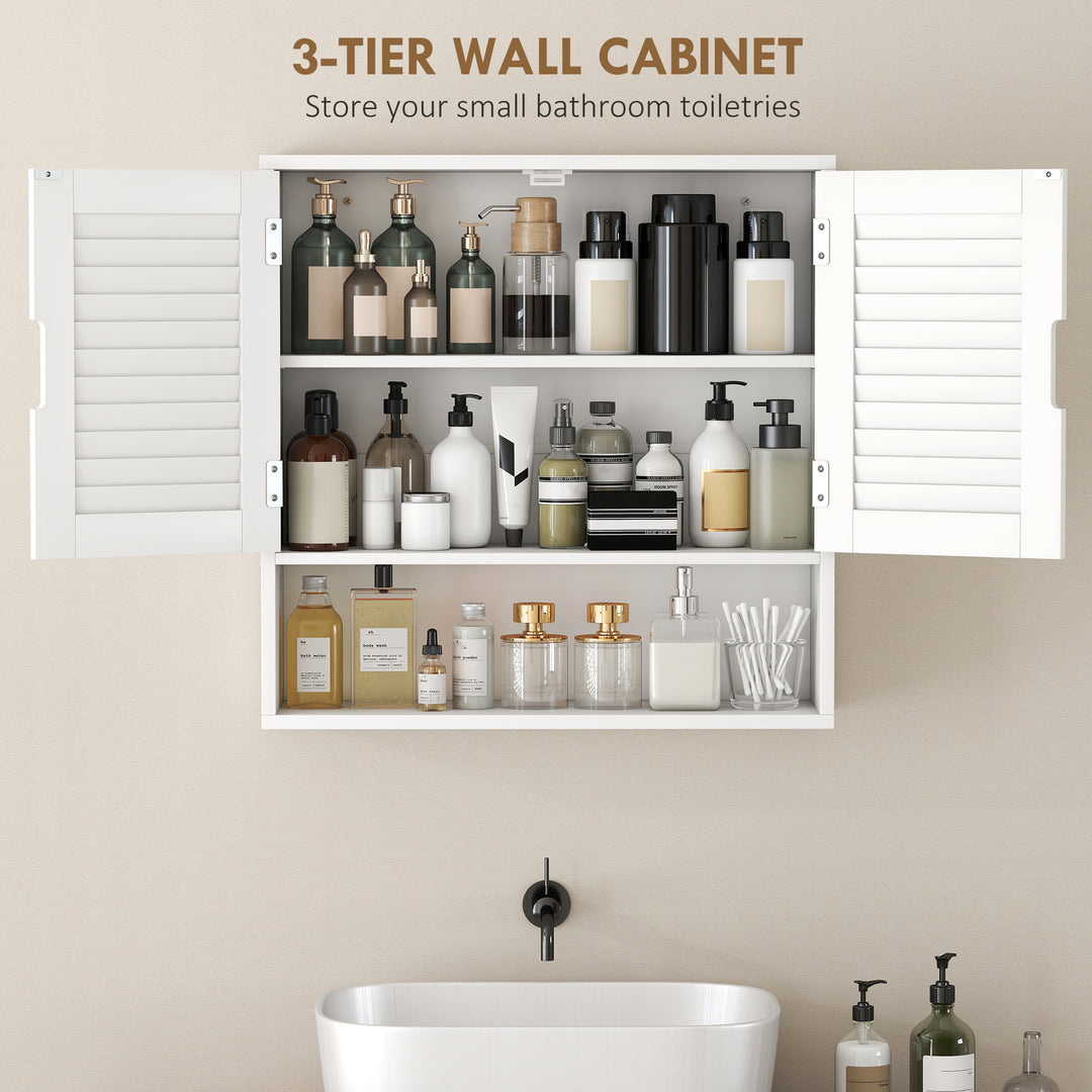 Bathroom Cabinet, Wall Mounted Storage Cabinet with Adjustable Shelves