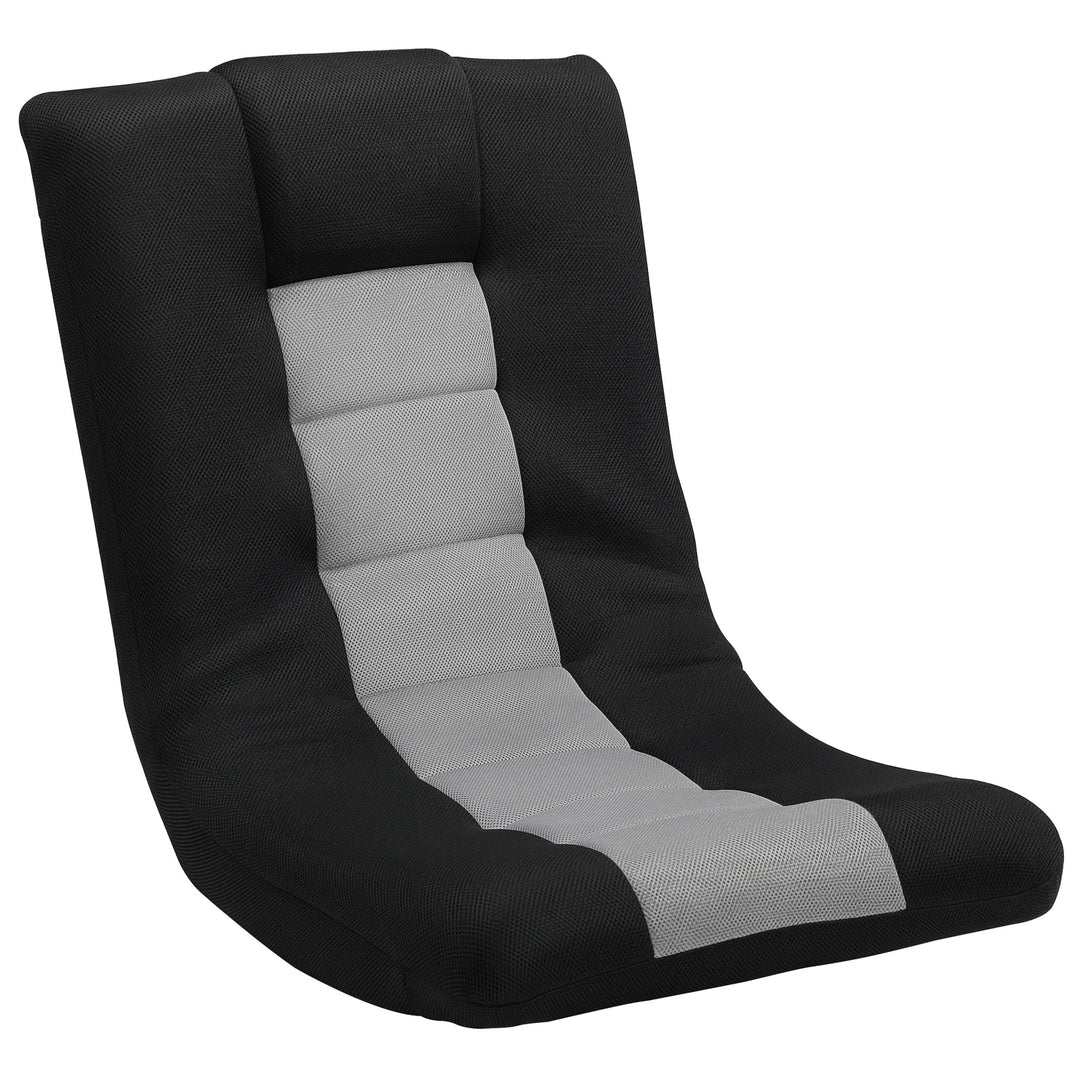 Floor Chair, Folding Floor Sofa with Adjustable Backrest, Wide Seat, Swivel Base