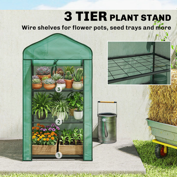 Three-Tier Mini Greenhouse - Green