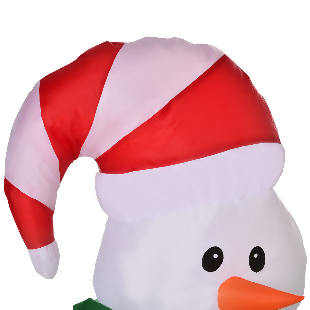 HOMCOM Inflatable Christmas Snowman 120 cm W/LED Lights | Aosom UK