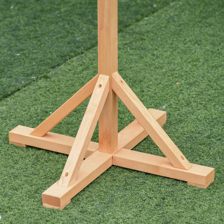 Wooden Bird Table Wild Bird Feeding Station Freestanding Feeder for Garden Outdoor 55 x 55 x 144cm