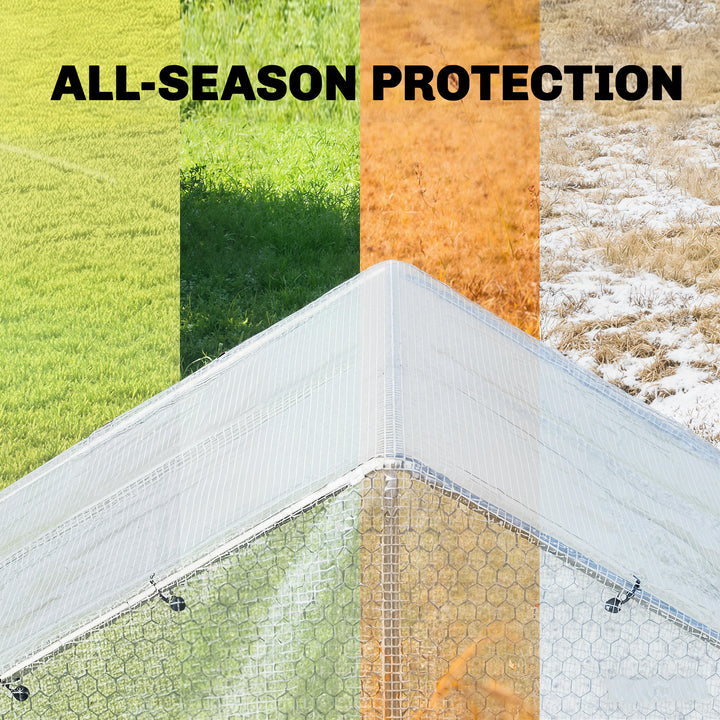 4 x 6m Waterproof Tarpaulin, Heavy Duty 140GSM Tear-Resistant PE Tarp 