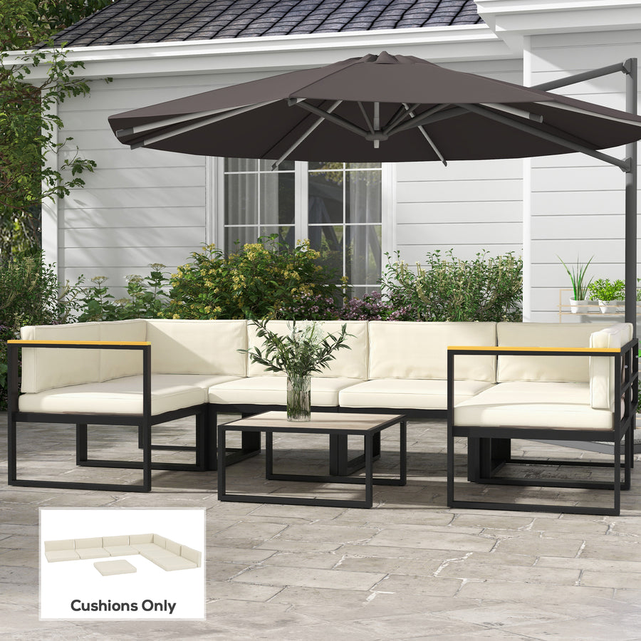 Set of 14 Dining Set Cushions - Cream