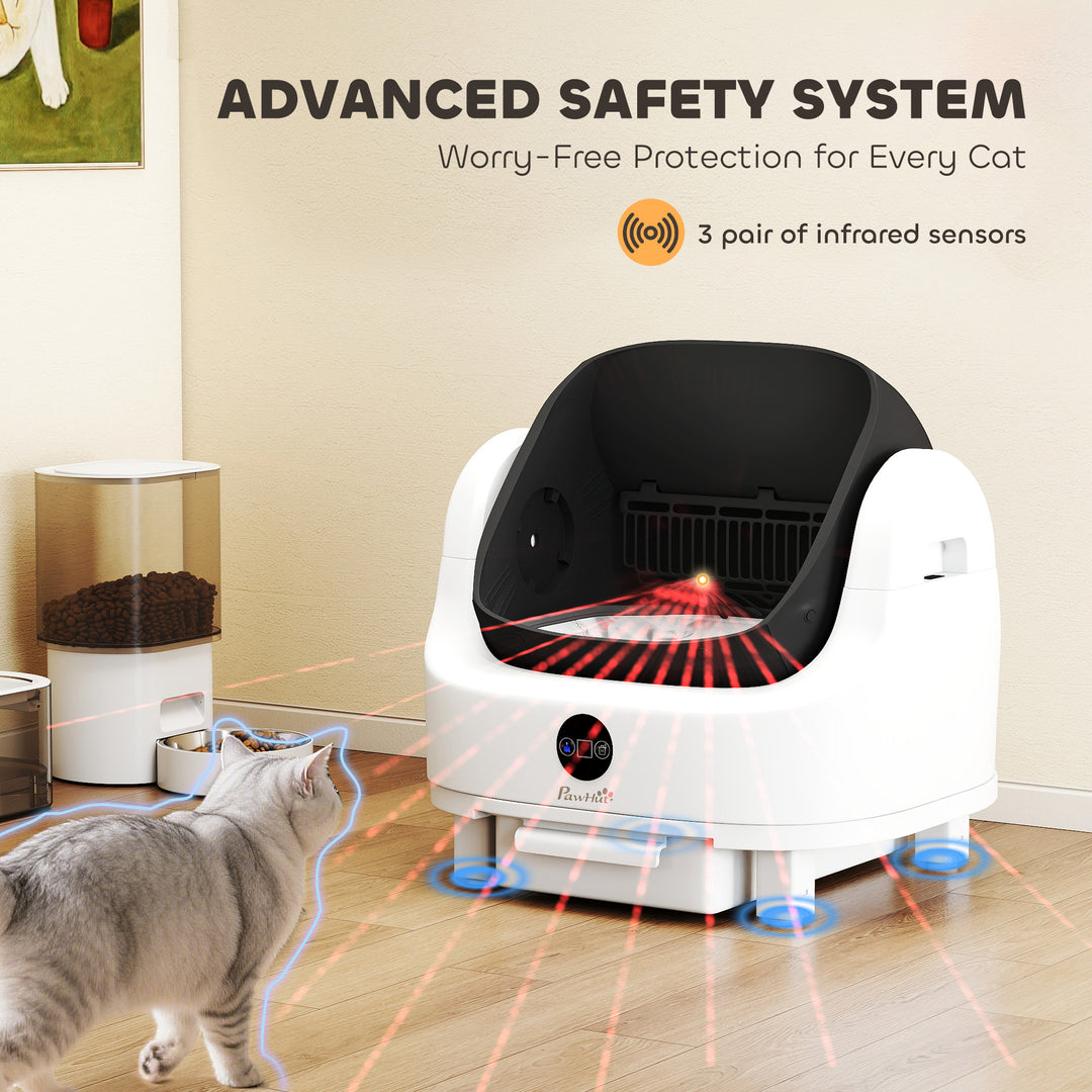 Self Cleaning Cat Litter Tray Top Opening Design, Automatic Litter Box