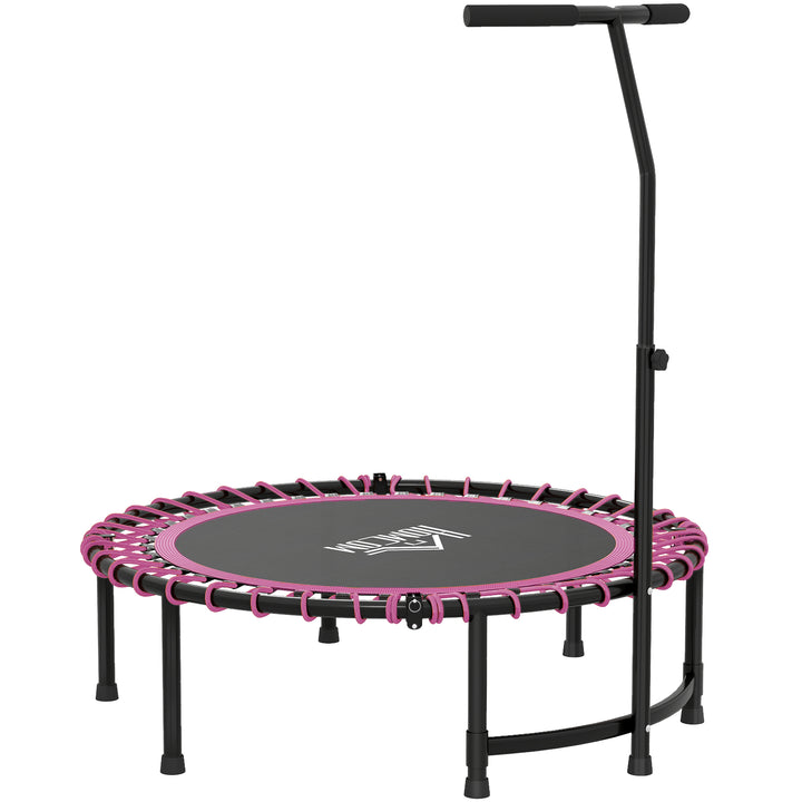 MCL Mini Round Steel Frame Trampoline w/ Adjustable Handle, Pink