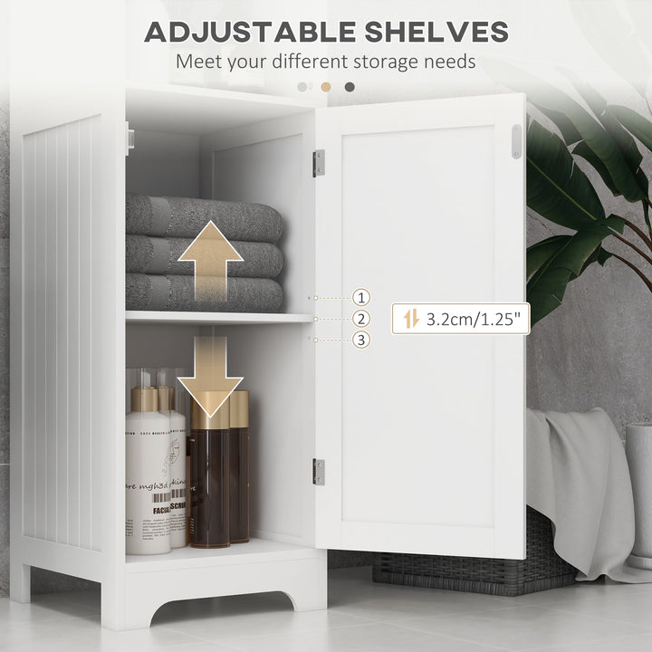 Slim Bathroom Storage Cabinet, Tall Bathroom Cabinet with 3 Open Shelv