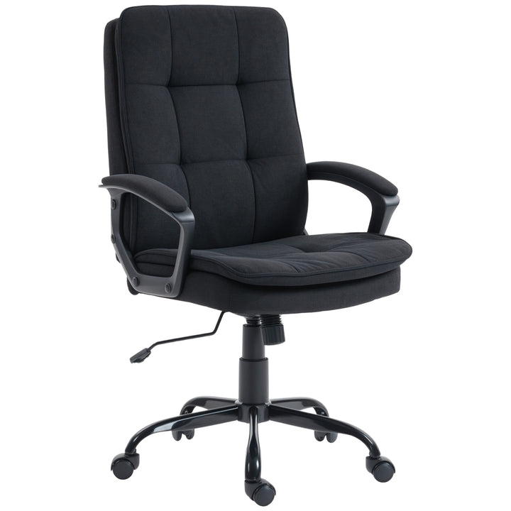 Linen-Look Double-Padded Office Chair
