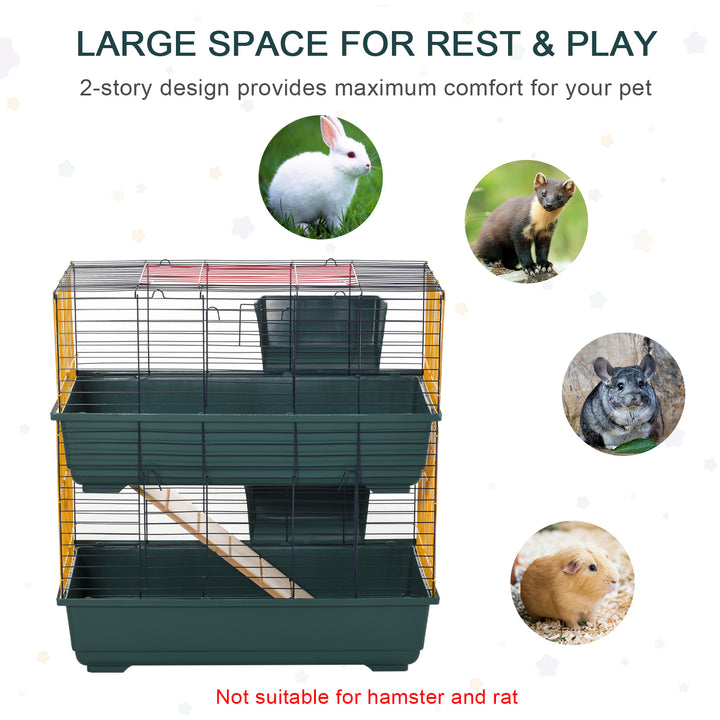MCL 2-Story Large Small Animal Cage w/ Accessories for Chinchillas Puppy Guinea Pig