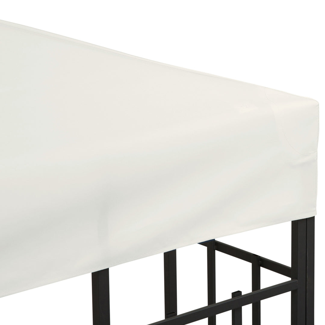 Gazebo Replacement Canopy 3x3 m-Cream White