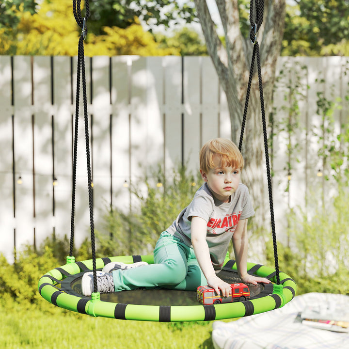 100cm Diameter Kid Nest Swing Seat with Height Adjustable Ropes for - view 2