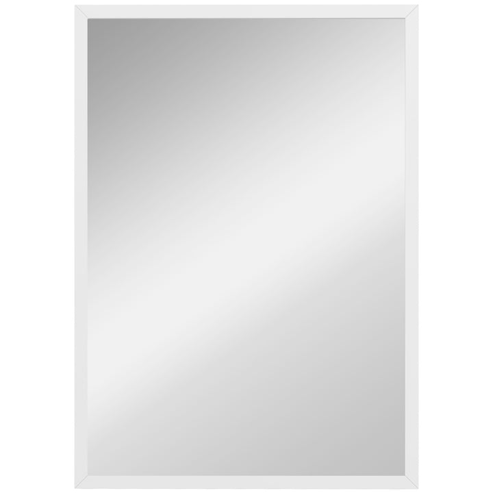 Wall Bathroom Mirror, 60 x 40 cm Wall-Mounted Mirror for Living Room, 