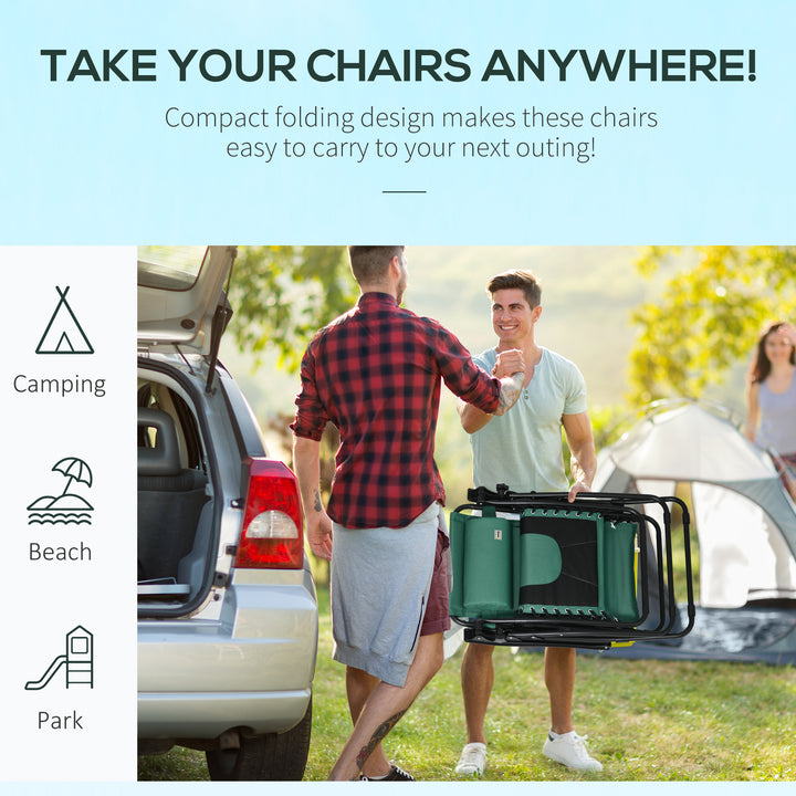 Zero Gravity Lounger Chair, Folding Reclining Patio Chair with Padded Seat, Cup Holder, Soft Cushion and Headrest for Poolside, Camping, Green