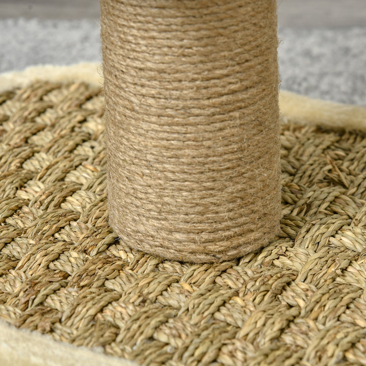 56cm Cat Tree for Indoor Cats, with Scratching Post, Tunnel, Toy Ball - Beige