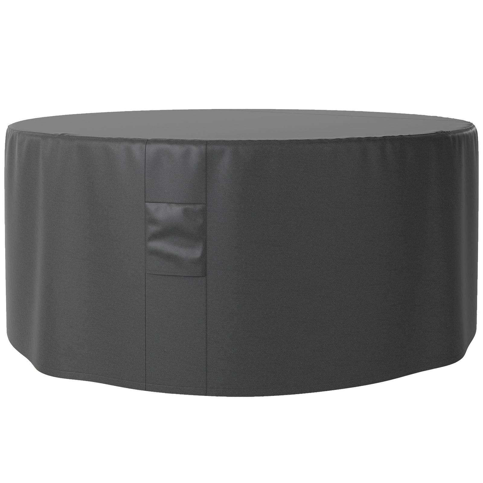 Garden Patio Large Furniture Set Round Cover 600D Oxford Waterproof, Ф193 x 80H cm, Black