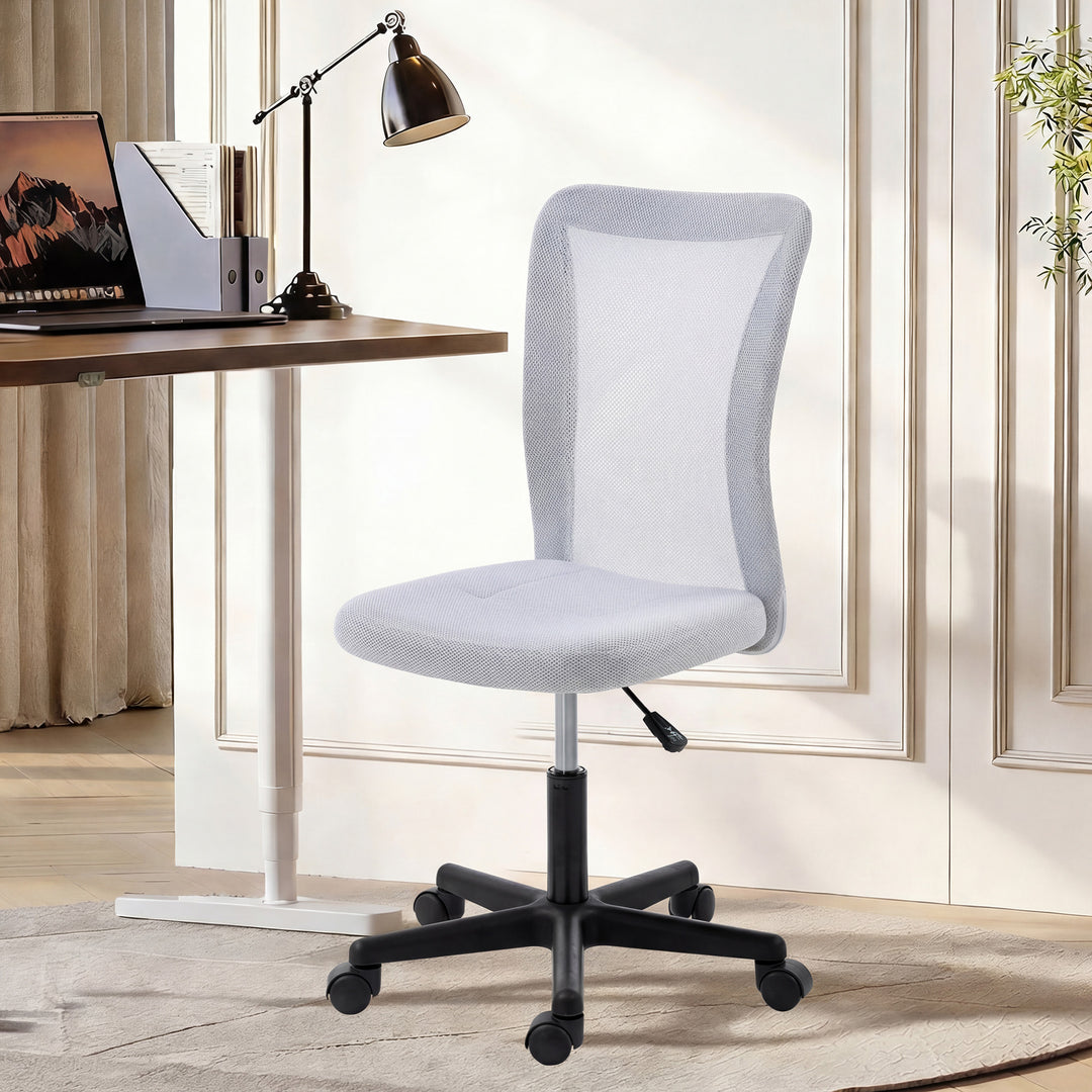 Mesh Office Chair Armless Swivel Executive Computer Desk Chair Adjusta