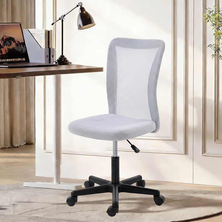 Mesh Office Chair Armless Swivel Executive Computer Desk Chair Adjusta