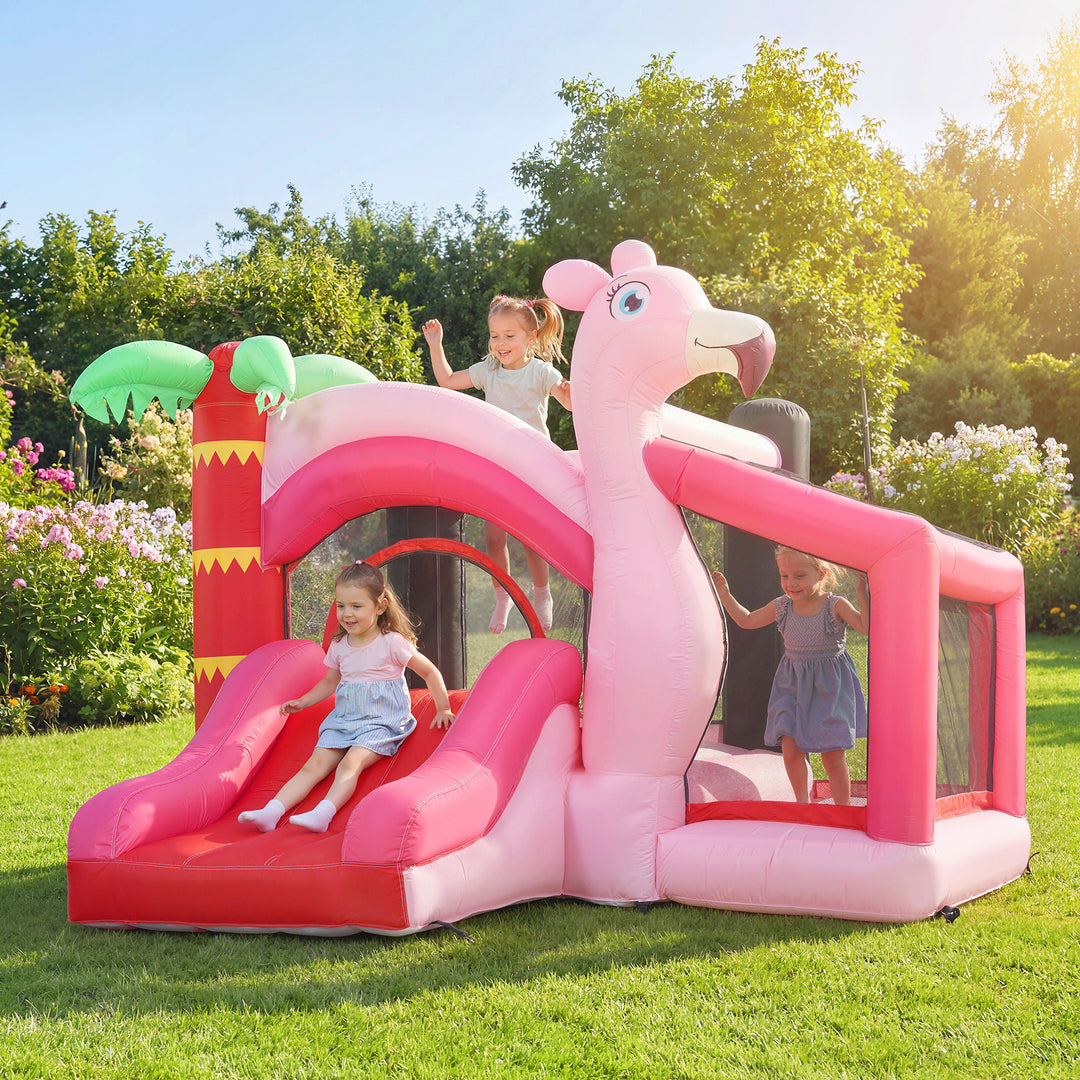 Inflatable Bounce House for Kids with Slide, Ball Pit, Basketball Hoop