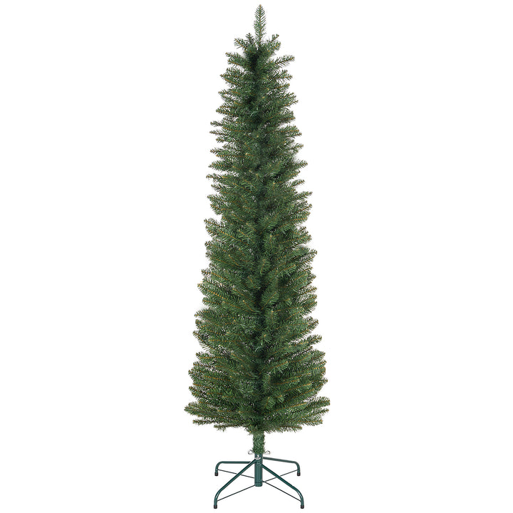 HOMCOM 6ft Artificial Bare Pencil Christmas Tree - Green