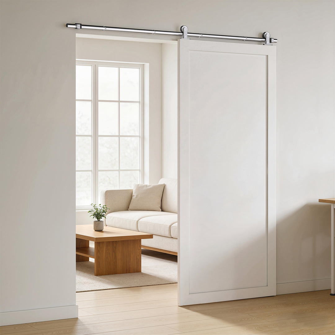 Sliding Door Hardware Kit Smooth Quiet 304 Stainless Steel for 180cm T