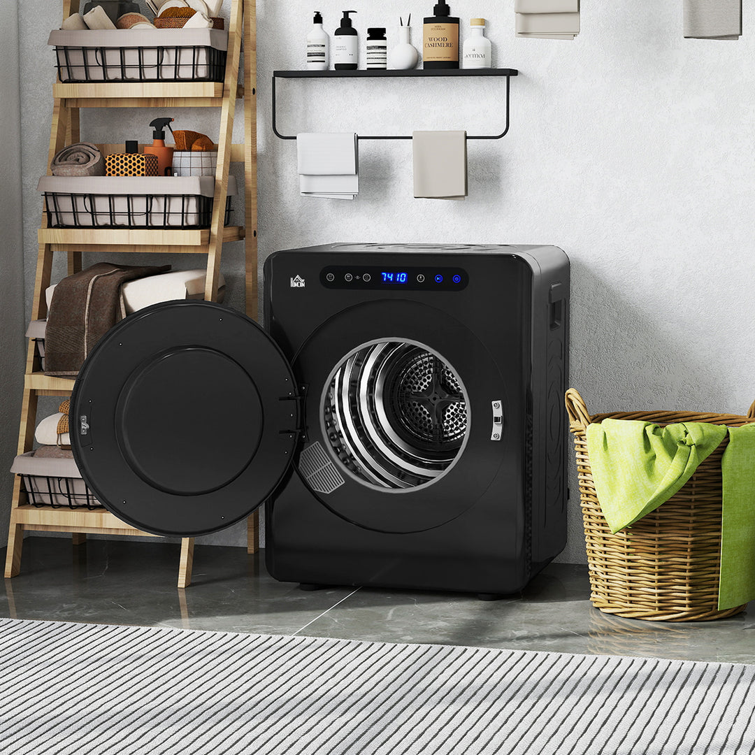 4kg Compact 40-60℃ Tumble Dryer - Black