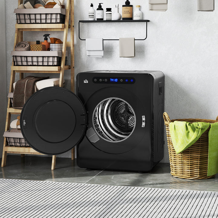 4kg Compact 40-60℃ Tumble Dryer - Black