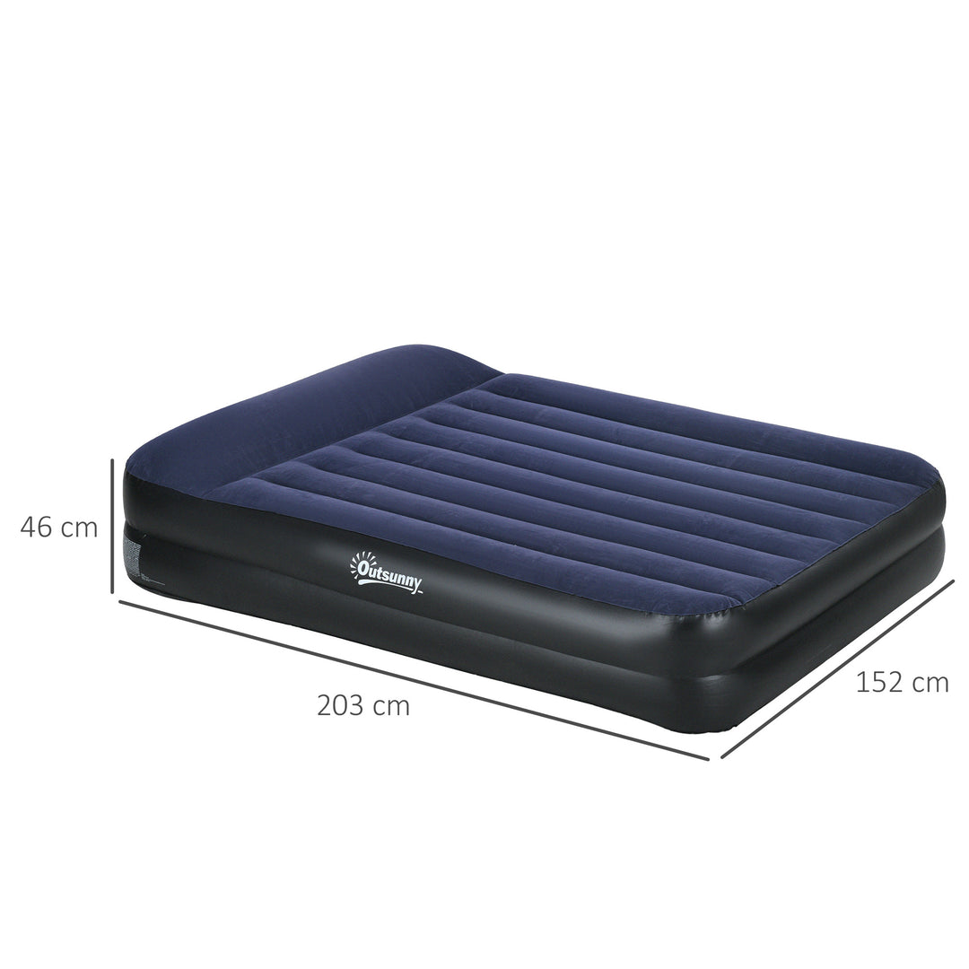 King-Size Air Bed, with Built-in Electric Pump and Carry Bag