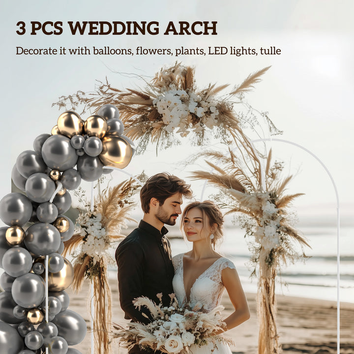 Wedding Arch Frame Set, Metal Balloon Arch Stand Set, Balloon Arch Sta