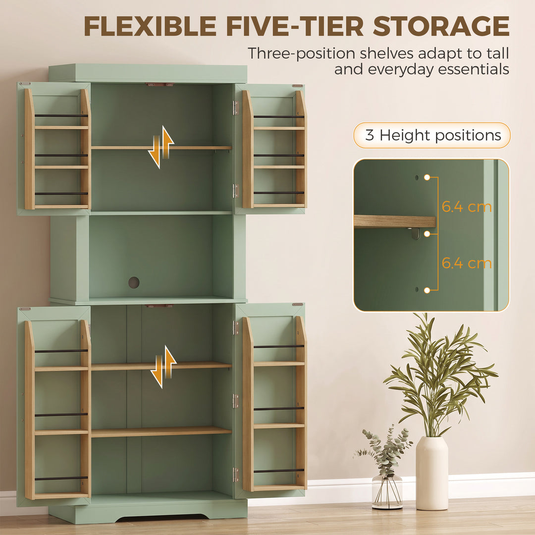 183 cm Tall Kitchen Cupboard, Kitchen Cabinet with Open Countertop - view 5