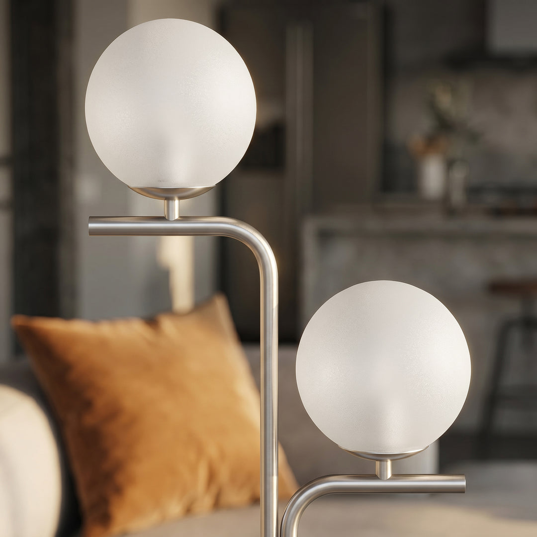 LED Floor Lamp, Modern Standing Lamp with 3 Colour Temperatures, Globe