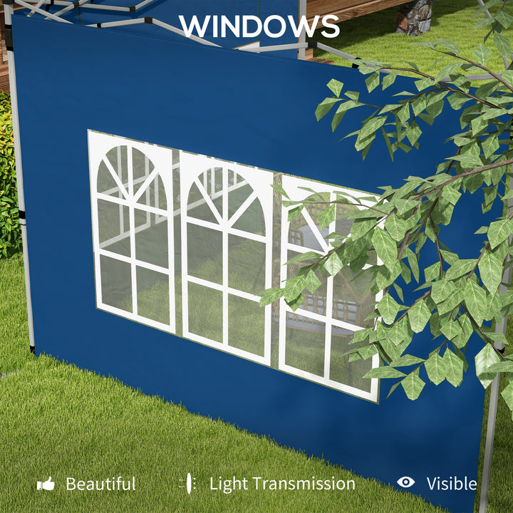 Set of 2 Gazebo Side Panels - Blue