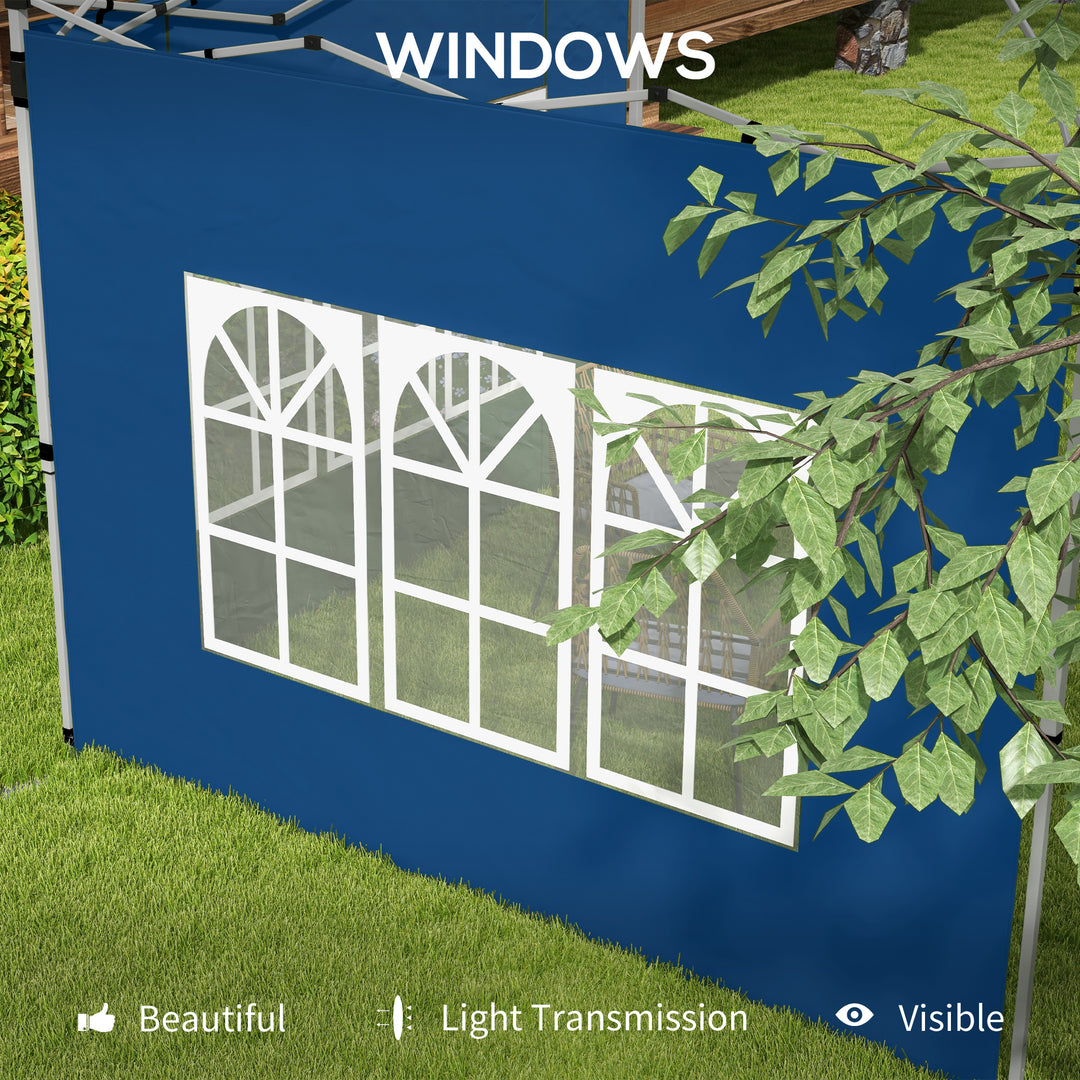 Set of 2 Gazebo Side Panels - Blue