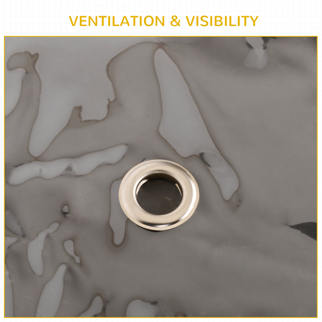 MCL Rabbit Hutch Cover, Water-Resistant Pets Cage Protector, Breathable Guinea Pig Cage Cover - Brown