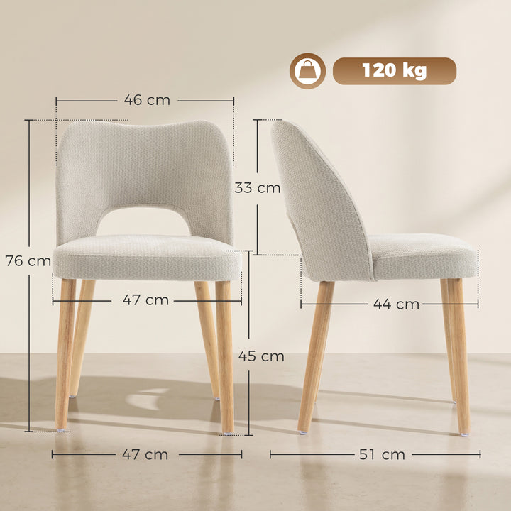 Dining Chairs Set Upholstered Kitchen Chenille Tool Free Assembly - view 3