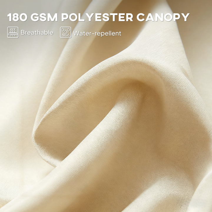 MCL 4.6m Double Garden Parasol - Beige