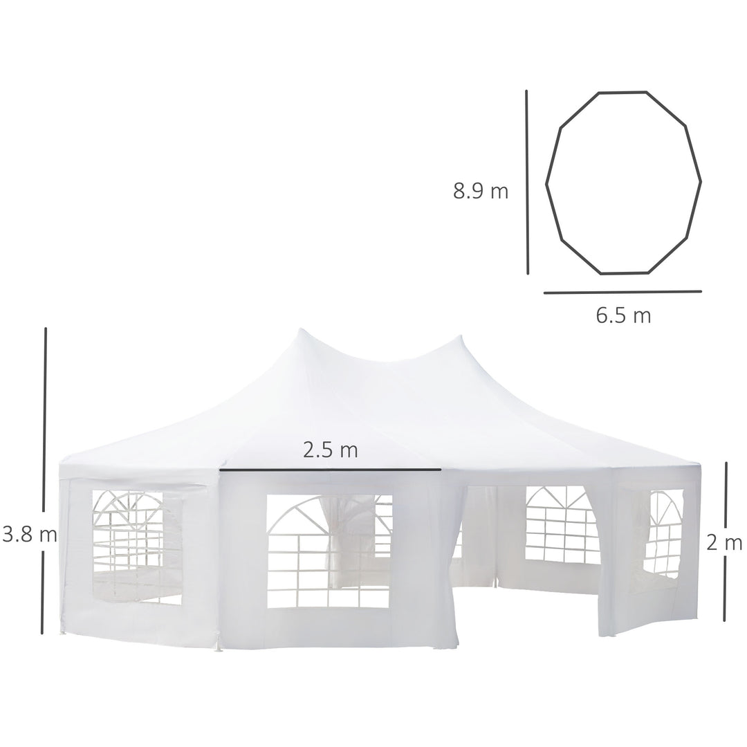 Outsunny 8.9x6.5 m Waterproof Marquee Canopy
