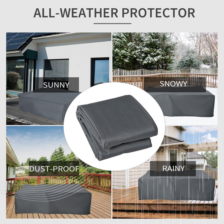 Outsunny Garden Furniture Cover, Oxford Patio Dining Set Protector, Waterproof, Anti