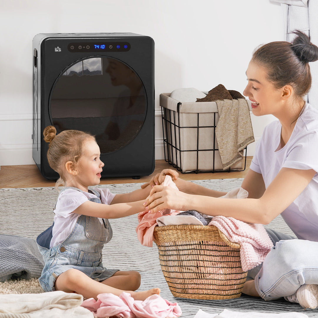 4kg Compact 40-60℃ Tumble Dryer - Black