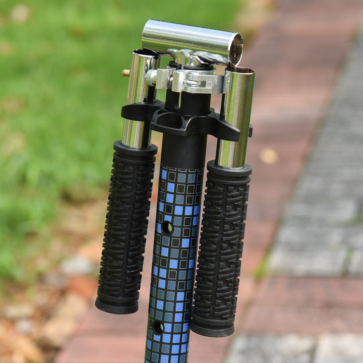 MCL Folding Kids Kick Scooter Ride on Toys-Blue